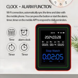 15-in-1 WiFi Smart Air Quality Monitor with 2.8" TFT Display - Smart Life App Compatible Indoor AQI Detector, CO2/CO/HCHO/TVOC/PM2.5/PM10/PM1.0/PM0.3 Pollution Tester with Alarm Function - Image 5