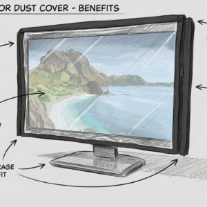 18.5 Inch Computer Dust Cover Set for Monitor, CPU & Keyboard - Image 9